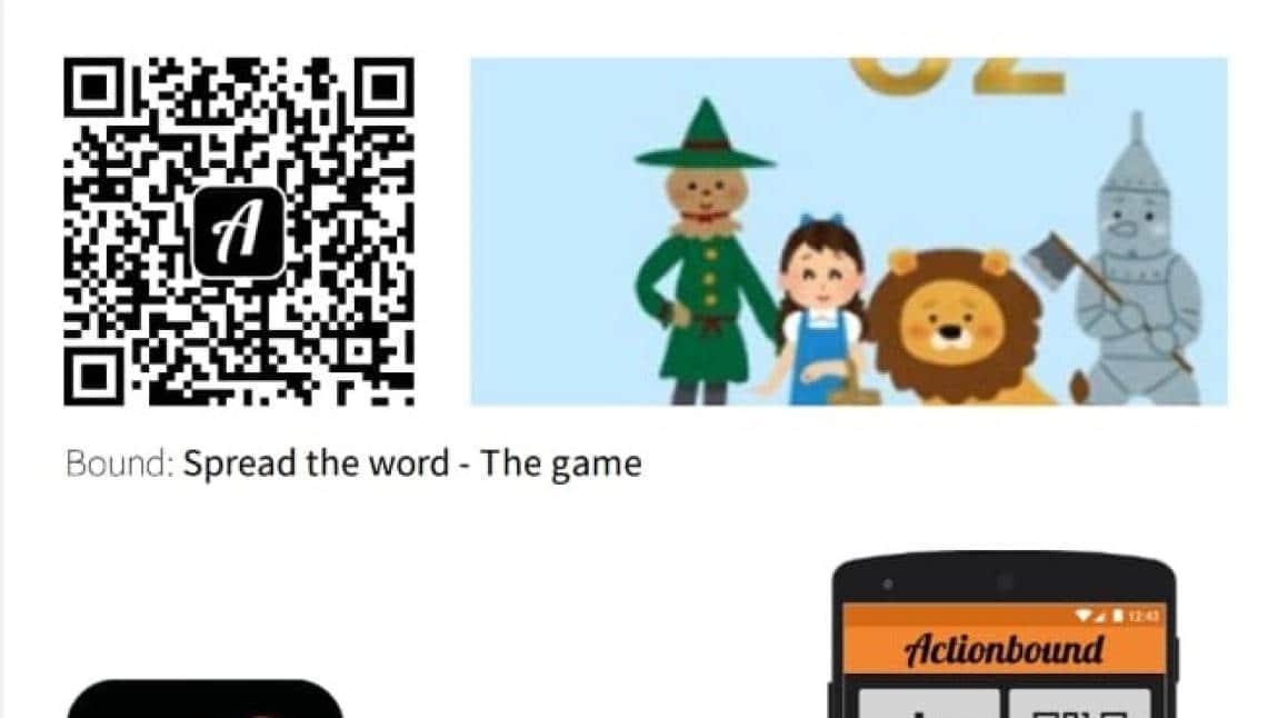 Ortak Actionbound oyunumuzun QR kodudur. Tüm öğrencilerimiz katılım sağlayabilirler.